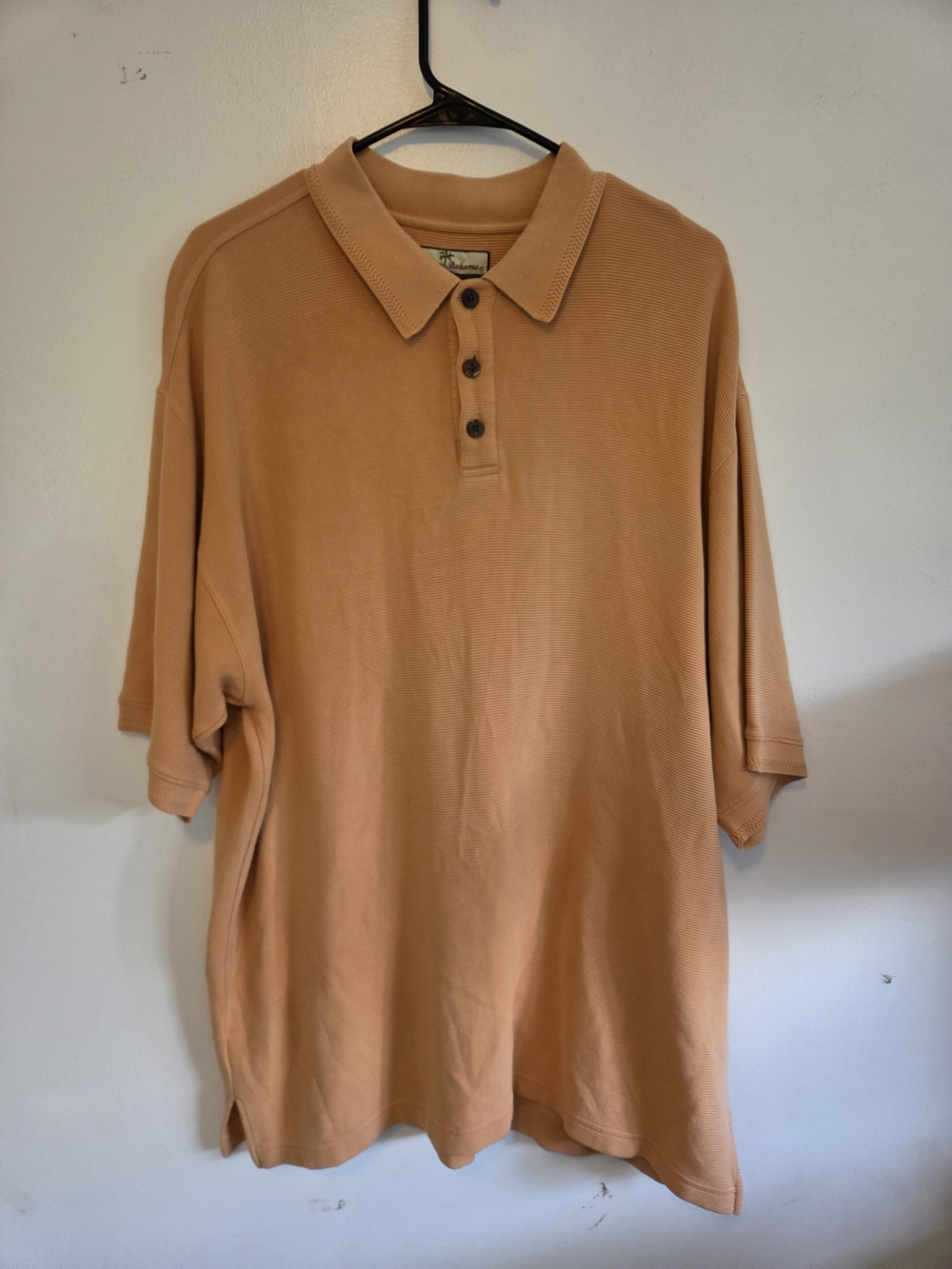 Tommy Bahama Men's Short Sleeve Polo in Sand Orange
